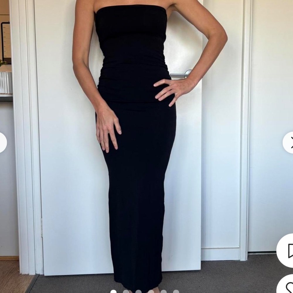 DISSH Women's Elegant Black Maxi Dress